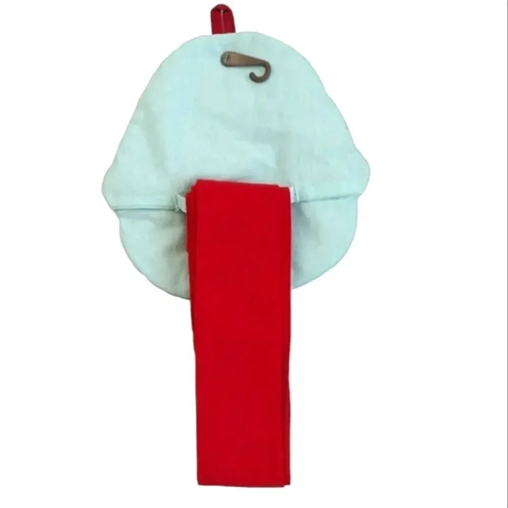 Pbs Home Goods Red Christmas Penguin Pot Holder Detachable Towel Set NWT